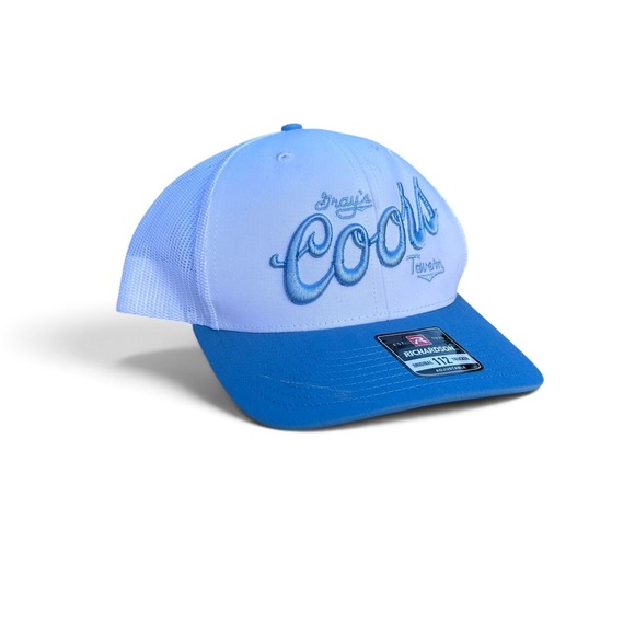 Richardson Other - Richardson 112 Coors Gray's Tavern Trucker Hat Blue White Embroidered Snapback